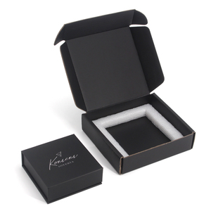 Boîte à bijoux avec logo personnalisé, emballage durable, coffret à bijoux, boîte aux lettres d'expédition, étiquettes privées, boîtes à bijoux avec sac en coton - Product Image 5