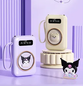 Mini Cartoon design kuromi Wholesale 20000 Ma With Cable Cute And Compact Portable Gift Power Bank for iphone samsung s24 14 15