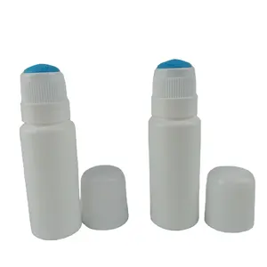 2023新产品30毫升100毫升溶液容器pp50ml塑料瓶，带海绵涂抹器