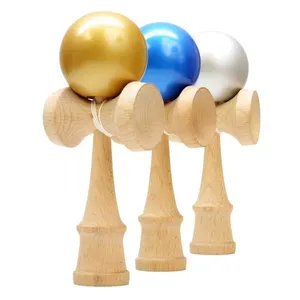 2023 Custom Newest Beech Wood Sprinkled Gold Metallic Kendama Wholesale