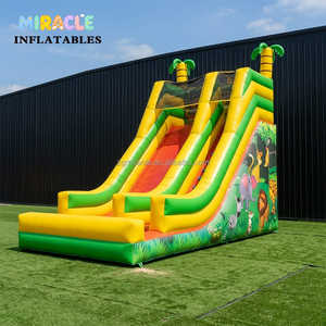 Glissade géante gonflable animaux de la jungle de qualité supérieure, équipement de jeu extérieur pour enfants, idéal pour la location événementielle - Product Image 4