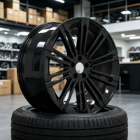 GS Vente Flash Jantes en Alliage Forgé Personnalisées 5x112 5x114.3 5x120 Roues 18 19 20 22 21 23 24 Pouces Noir Brillant pour Land Rover