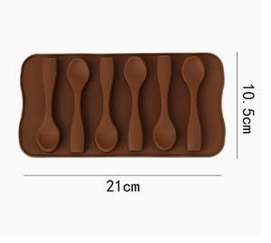 <span class=keywords><strong>Cuillère</strong></span> en silicone de qualité alimentaire, moule en forme de barre, plateau d'outils <span class=keywords><strong>à</strong></span> gâteau <span class=keywords><strong>à</strong></span> libération facile, utilisation décorative avec sac emballé - Product Image 2