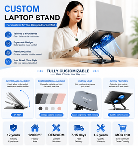 <span class=keywords><strong>Support</strong></span> de bureau pour ordinateur <span class=keywords><strong>portable</strong></span> en aluminium réglable et surélevé pour chaise de bureau – Meilleure vente - Product Image 2