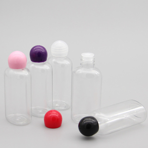 Stampa personalizzata 100ml 200ml 300ml 500ml colorato trasparente plastica Shampoo lozione per spremere bottiglia con tappo rotondo a fungo - Product Image 3