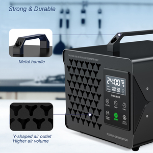 Di động thương mại Máy phát điện Ozone Máy lọc không khí Điều khiển kỹ thuật số Ozone máy với chu kỳ hàng ngày lịch trình loại bỏ mùi - Product Image 5