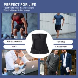 Ceinture de gymnastique pour hommes Perte de poids Fitness Sauna <span class=keywords><strong>Waist</strong></span> Trainer Colombia Body Shaper Corset Sweat Belt <span class=keywords><strong>Waist</strong></span> Trainer avec sangles - Product Image 5