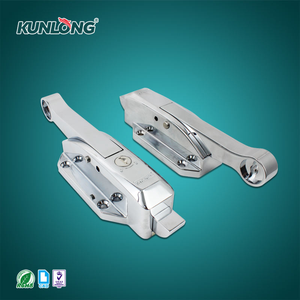 Cerradura de manija de puerta retráctil de aleación de Zinc oculta, antirrobo, pestillo de acero duradero pulido, desbloqueo de llave, diseño Industrial - Product Image 5