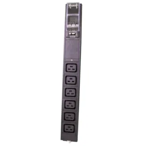 Rack mounted with junction box 200-240VAC, 6-position C19 basic PDU with indicator light