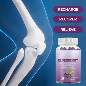 Gummies à l'extrait d'églantier noir antioxydant, marque privée OEM ODM, avec zinc <span class=keywords><strong>et</strong></span> vitamine C, certifiées bio - Product Image 6