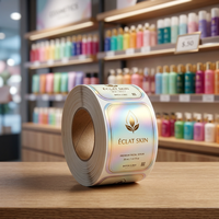 Etiquetas Adhesivas Rectangulares de PET con Logotipo Personalizado, Resistentes al Agua y a los Rayos UV, para Empaquetado, Etiquetas de Vinilo Troqueladas