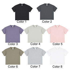 تي شيرت نسائي قصير قطن 100% سادة مطبوع حسب الطلب للمصنع، بلوزات نسائية صيفية وردية، تيشيرتات قصيرة للبنات على طراز الهيب هوب - Product Image 3