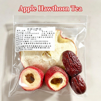 Appel-hawthorn thee, fruitthee zakjes, fruitchips, gemengd fruit, ijsthee, warme drank, warme thee voor restaurants, dagelijks.