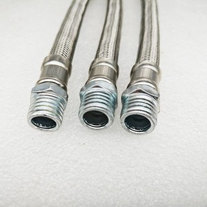 Rixin Stainless Steel Corrugated Hose M16 19mm High Pressure Industrial Braided Metal Pipe - Product Image 1