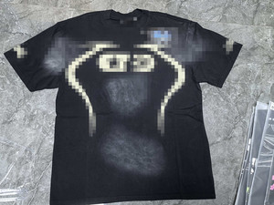 Camiseta de Hombre Alxin Spot Goods, Informal, Holgada, de Punto, de Manga Corta, 100% Algodón, Vintage, con Estampado de Estrella Infernal - Product Image 5