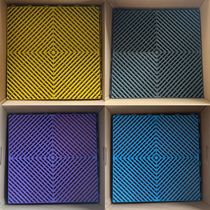 High Quality Indoor Plastic Garage Floor Tiles Easy to Clean Car Garage Floor Grate Plastic Modular Interlocking Tiles - Product Image 6