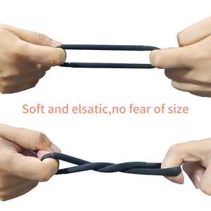 MELO <b>Silicone</b> <b>Waterproof</b> Cock Rings Delay Ejaculation Flexible Elastic Penis Ring with 12-Month Warranty for Men Sex Toys - Product Image 2