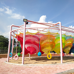 Struttura di arrampicata su rete all'uncinetto personalizzata all'ingrosso per parco divertimenti attrezzature parco giochi per bambini netstribe - Product Image 1