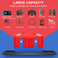 Étui de protection populaire, durable, simple, en nylon, avec fermeture éclair, étanche et antichoc pour accessoires de console Nintendo Switch Lite/OLED