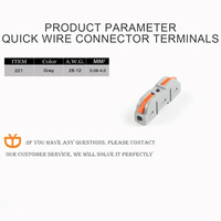 Conector de Cable Compacto Universal SPL-1, Bloque de Terminales de Empalme para Conectores de un Solo Hilo