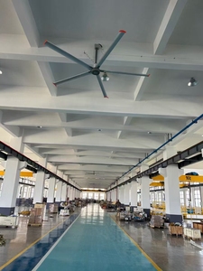 Ventilador <span class=keywords><strong>de</strong></span> Techo Industrial Grande <span class=keywords><strong>de</strong></span> 7.3m (24 pies) HVLS con Motor PMSM <span class=keywords><strong>de</strong></span> 1.5kw, Utilizado para Refrigeración y Ventilación en Talleres <span class=keywords><strong>de</strong></span> Fábrica - Product Image 3