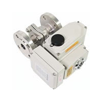 Vanne à boisseau sphérique à double bride en acier inoxydable à commande électrique 220V pour eau, huile, gaz