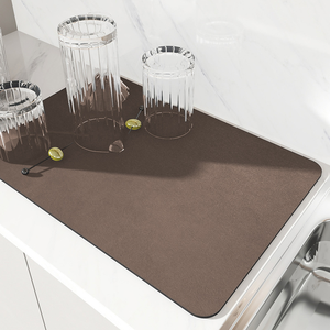 Super Absorbent Large <b>Kitchen</b> Absorbent <b>Mat</b> Antiskid Draining Coffee Dish Drying <b>Mat</b> Quick Dry Bathroom Drain Pad Tableware <b>Mat</b> - Product Image 2