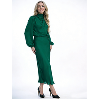 Nouvelle Arrivée Été – Robe Quotidienne Ample en Satin Vintage à Manches Longues pour Femme, Respirante et Élégante, Style Tempérament