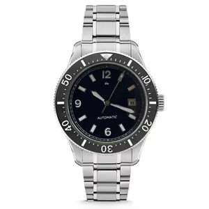 OEM ODM jam tangan gelang pria mewah Logo merek kustom jam tangan mekanis otomatis Bezel keramik jam modis untuk pria