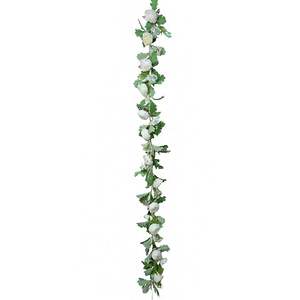 Guirlande de roses artificielles FUYI en soie, 100 cm, 200 cm, décoration de mariage, décoration de la maison, accessoires de photographie - Product Image 3