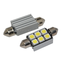 Accessoires de véhicule, éclairage intérieur automobile, 12v 36MM C5W 6SMD Canbus 5050, lampe de lecture de toit de voiture, lampe de plaque d'immatriculation LED