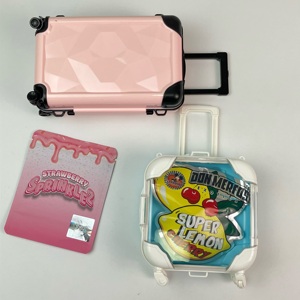 Sachet en film holographique Mylar de qualité alimentaire pour <span class=keywords><strong>biscuits</strong></span> et bonbons, 3,5 g, pochette découpée en forme avec fermeture éclair anti-odeur, impression numérique personnalisée - Product Image 2
