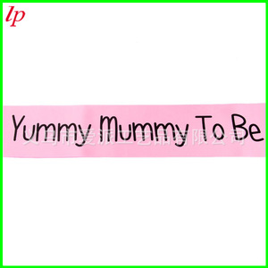 Yummy Mummy To Be Sangle d'épaule en tissu rose et bleu, accessoire de fête LPP4116 - Product Image 4