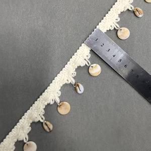 ZSY fatto a mano con perline nastro di pizzo ciondolo con <span class=keywords><strong>perla</strong></span> nappa frangia su misura treccia in rete per abbigliamento per borse - Product Image 4