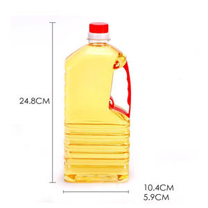 Transparent empty 1 litre and 5 litre cooking oil transparent plastic bottles for packaging