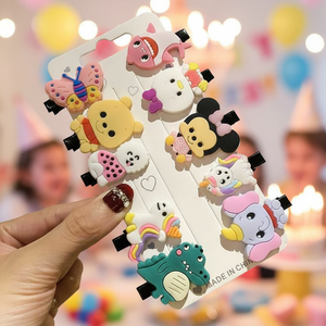 Fatto a mano semplice fiore clip per capelli a scatto per ragazze donne di tendenza accessori di moda per la decorazione dei capelli vendita calda all'ingrosso 5cm - Product Image 3