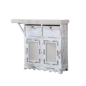 Planche à repasser classique avec rangement, planche à repasser vapeur pliable de style vintage, <span class=keywords><strong>armoire</strong></span> de repassage pliable - Product Image 1