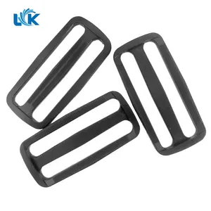 100mm Black Plastic Tri-Glide Triglide Fastener Buckle Bag Belt Strap Loops Clip 10cm Slider Buckle 4 Inch