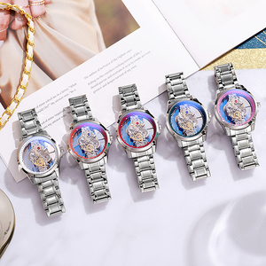 OEM ODM personalizzato da <span class=keywords><strong>donna</strong></span> orologio al quarzo con scheletro in pelle per Logo personalizzato da <span class=keywords><strong>donna</strong></span> - Product Image 5