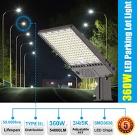 Lámpara LED para Estacionamiento, de 150W, con Encendido/Apagado Automático al Anochecer/Amanecer, Lámpara de Proyección para Exteriores, Montaje en Poste, 100W, para Calle Comercial, Patio, Granero