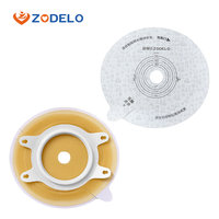 Zodelo Vente en gros de bases de sacs stomatiques hydrocolloïdes de qualité supérieure, personnalisables, plates avec bordure, pour système de poche à deux pièces