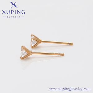 X000757119 <span class=keywords><strong>XUPING</strong></span> joyería precio de fábrica 18K chapado en oro cobre pendientes moda señoras joyería Stud pendientes - Product Image 4
