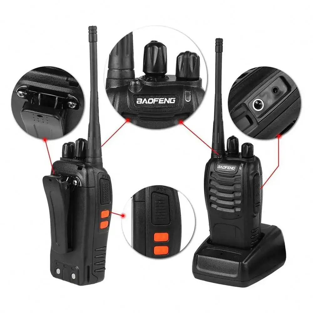 Handheld walkie-talkie BF-888s two-way radio walkie talkies remote fast USB charging walkie talkie