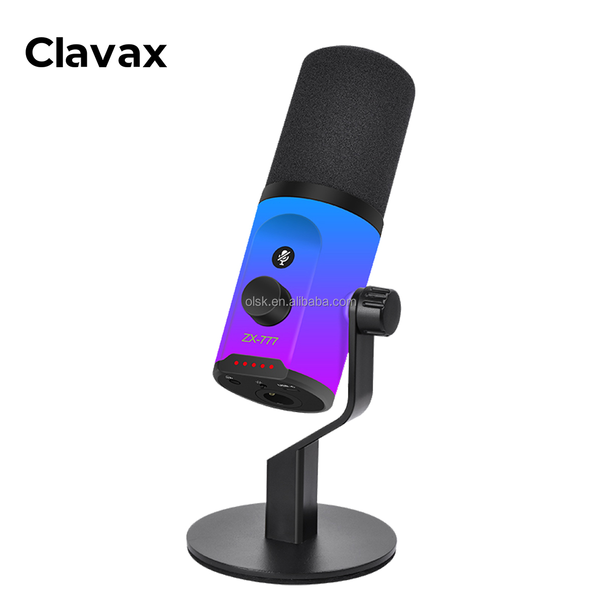 Clavax CLDY-ZX777 Dynamic Microphone USB XLR Gaming Mic Podcast