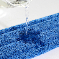 Vente en gros de serpillères en microfibre torsadées trapézoïdales réutilisables personnalisées, lavables, séchage rapide, serpillère plate, chiffon de nettoyage pour le sol