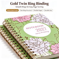 Carnet à spirale A4 personnalisable pour fournitures de bureau et scolaires, papier ligné et quadrillé, bloc-notes d'écriture, impression de logo personnalisé, vente en gros OEM