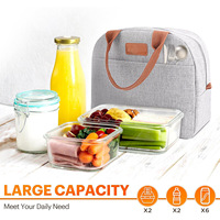 Sac à lunch isotherme pour femmes et hommes, petite boîte à lunch étanche, contenants alimentaires réutilisables, sacs à lunch de grande capacité