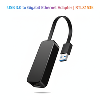 Adaptador USB 3.0 a Gigabit Ethernet para Portátil |   RTL8153E |   Convertidor de Red LAN Externo con Cable RJ45
