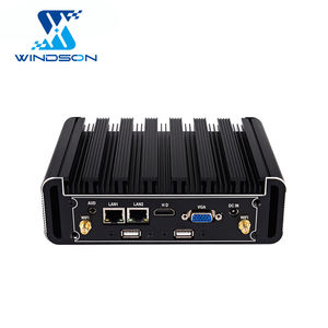 Mini Nana Fanless <strong>Industrial</strong> <strong>Computer</strong> I3/i5/i7 4005 5005 6200U 7200U 8550U Mini <strong>Computer</strong> All Aluminum Dual Gigabit Ethernet Port - Product Image 1