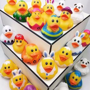 Assortiment de canards en caoutchouc de Pâques, lapins, canards pour enfants, jouets de bain, canard jaune pour bébé - Product Image 4